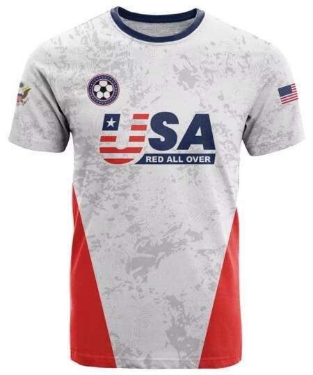 USA National Team Soccer Casual Fans T-Shirt Jersey Slim Fit  2026WC USA